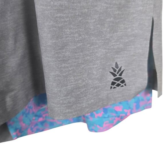 Chubbies Heathered Gray Blue Pink Design Men's Summer Shorts Swim Trunks 2XL - Picture 4 of 6